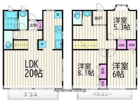 八雲テラスハウス(3SLDK)の間取り写真
