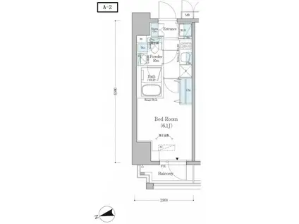 アーバネックス戸越(1K/3階)の間取り写真