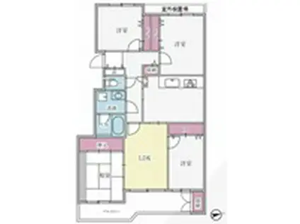 TSGARDEN横浜反町(4LDK/5階)の間取り写真