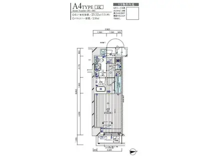 メインステージ入谷Ⅴ(1K/3階)の間取り写真