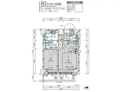 メインステージ入谷Ⅴ(1LDK/2階)の間取り写真