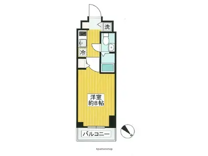 グリフィン・南蒲田アクトシティ(1K/3階)の間取り写真