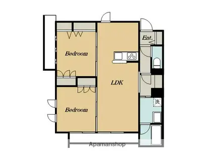 アレーズ池上(2LDK/2階)の間取り写真