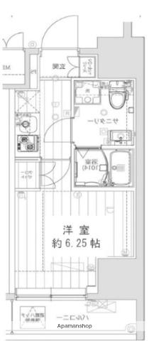 REGALIZ品川サウス(1K/8階)の間取り写真