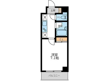 コンフォートタイム大森(1K/2階)の間取り写真