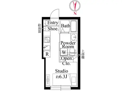 CASA PIAZZA 大森西(ワンルーム/2階)の間取り写真