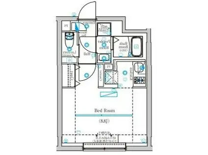 MIND KAMATA(ワンルーム/4階)の間取り写真