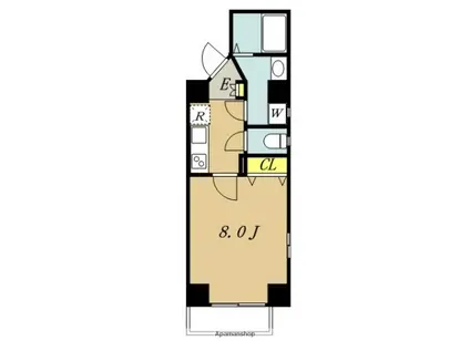 グランテスタ(1K/3階)の間取り写真