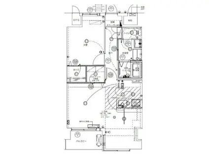 ウィルテラス船堀(1LDK/3階)の間取り写真