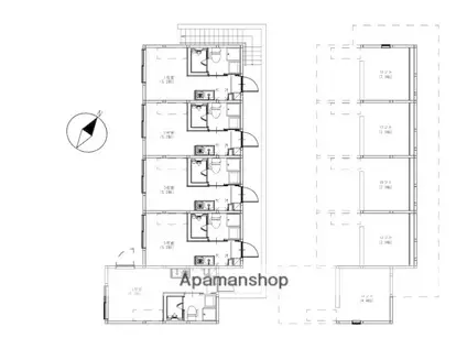 ハーモニーテラス堀切Ⅴ 堀切二丁目4C(ワンルーム/2階)の間取り写真