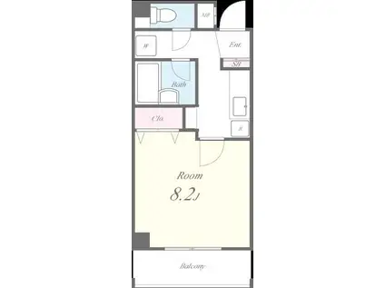 サンクチュアリ(1K/3階)の間取り写真