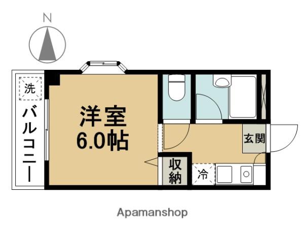 はーとらんど1(1K/3階)の間取り写真