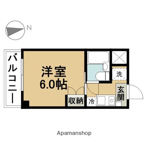 TNプランドール(1K/3階)の間取り写真