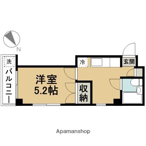 ハイツヤマシン(1K/1階)の間取り写真