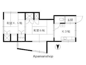吉田荘(2K/2階)の間取り写真