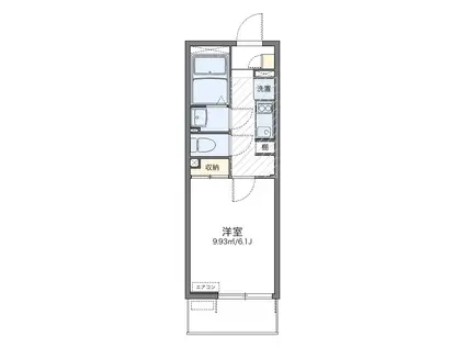 レオネクストアーカイブ3(1K/2階)の間取り写真