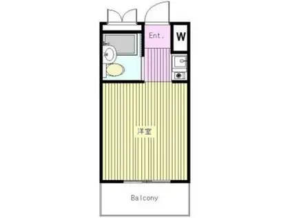 エルミ堀切(ワンルーム/5階)の間取り写真