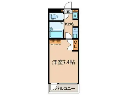 リバーフロントプラザ(1K/3階)の間取り写真