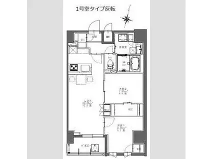 S-RESIDENCE北千住REIZ(2LDK/14階)の間取り写真