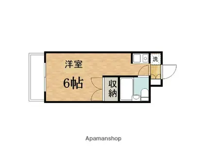 ビアメゾン高幡不動(ワンルーム/3階)の間取り写真