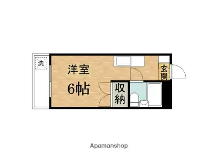 ハイツ・明和(ワンルーム/2階)の間取り写真