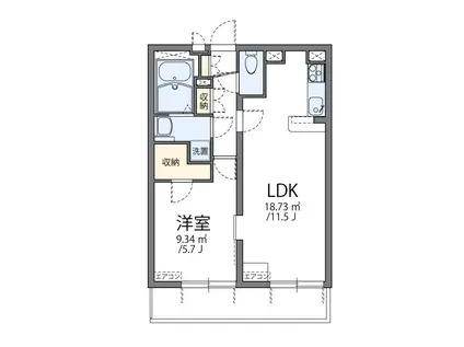 レオパレス壽光Ⅰ(1LDK/2階)の間取り写真