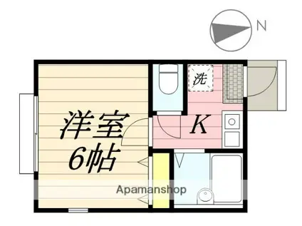 MEMORIE南大泉(1K/1階)の間取り写真