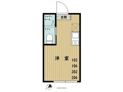 GRANDSTUDIO大泉学園(ワンルーム/2階)の間取り写真