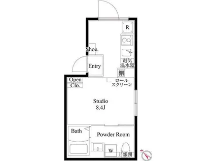 CASA PIAZZA練馬北町(ワンルーム/2階)の間取り写真