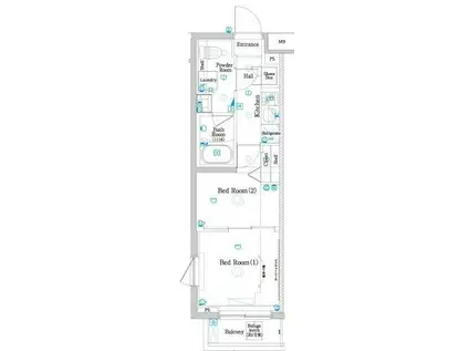 ラフィスタ練馬春日町(2K/3階)の間取り写真