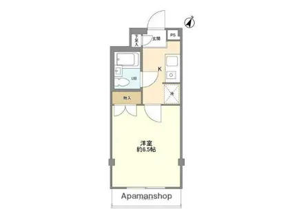 アービス白山(1K/3階)の間取り写真