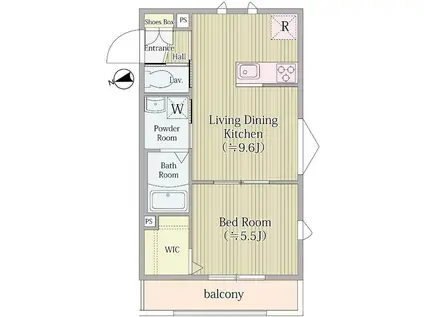 AIFLAT MEJIRO(1LDK/2階)の間取り写真