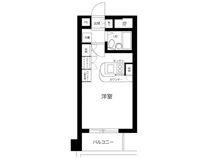 ワコーレ第2千石(ワンルーム/2階)の間取り写真