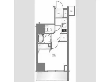 SYNEX HON-KOMAGOME(1K/2階)の間取り写真