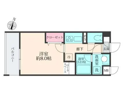 MAISON HOUSEDRESSING(1K/2階)の間取り写真