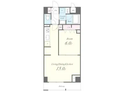 JPT RESIDENCE(1LDK/6階)の間取り写真