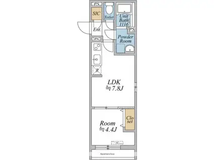 リブリ・曳舟(1LDK/2階)の間取り写真