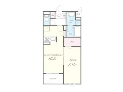 LE SOLEIL(1LDK/3階)の間取り写真