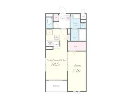 LE SOLEIL(1LDK/1階)の間取り写真