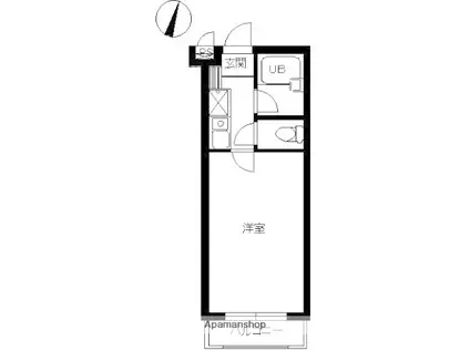 スカイコート志村坂上(ワンルーム/3階)の間取り写真