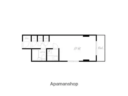 コトー駿河台(1K/8階)の間取り写真