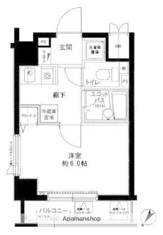メインステージ護国寺2(1K/9階)の間取り写真