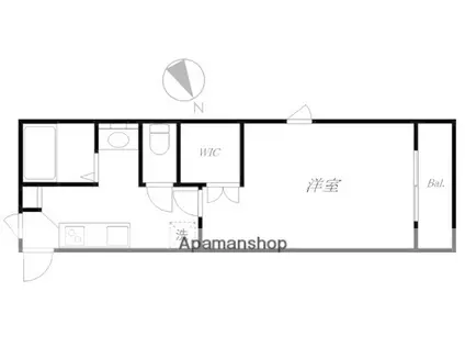 アリエ新小岩(1K/2階)の間取り写真