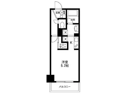 レジディア荻窪(ワンルーム/3階)の間取り写真