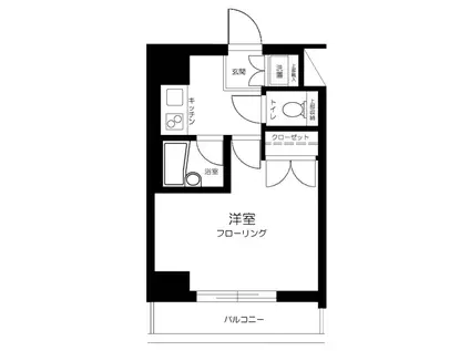 ルーブル上高井戸(1K/7階)の間取り写真