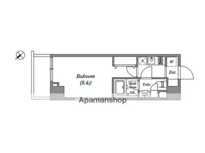 GRAN PASEO 新大塚(1K/6階)の間取り写真