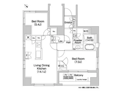 コンフォリア本駒込(2LDK/9階)の間取り写真
