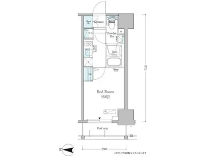 アーバネックス南品川(1K/11階)の間取り写真