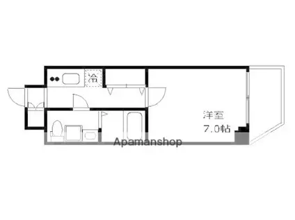 クレヴィスタ豊洲ベイサイドⅡ(1K/2階)の間取り写真