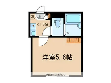 コルディアーレ立花(1K/1階)の間取り写真